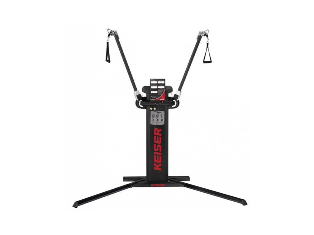 This machine uses gas to give resistance this make sure the resistance is consistent this machine is used for all kinds of training's